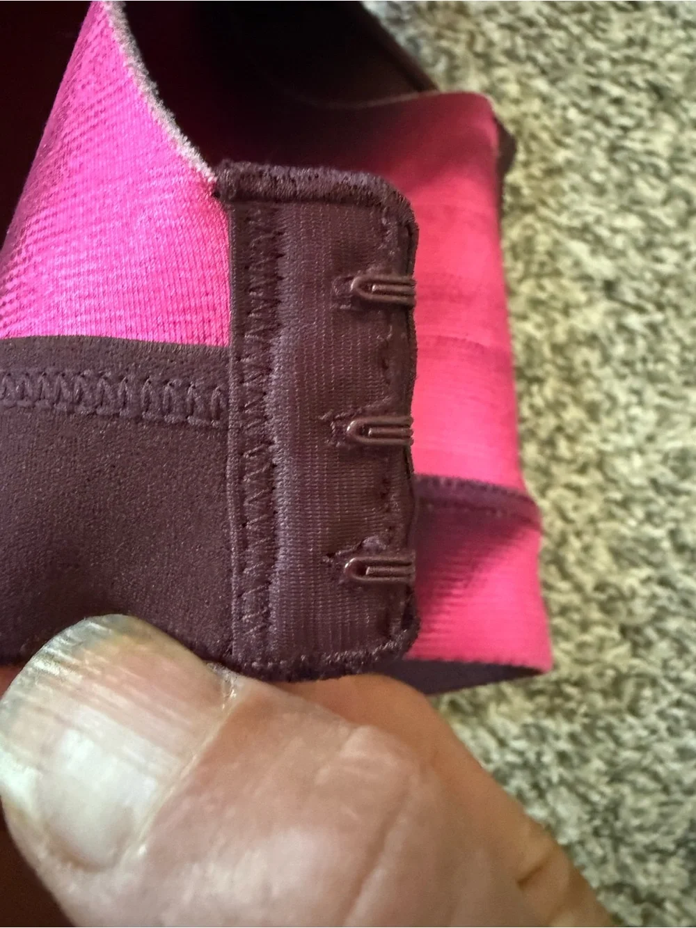 Nike Women’s Pink & Burgundy High Impact Sports Bra